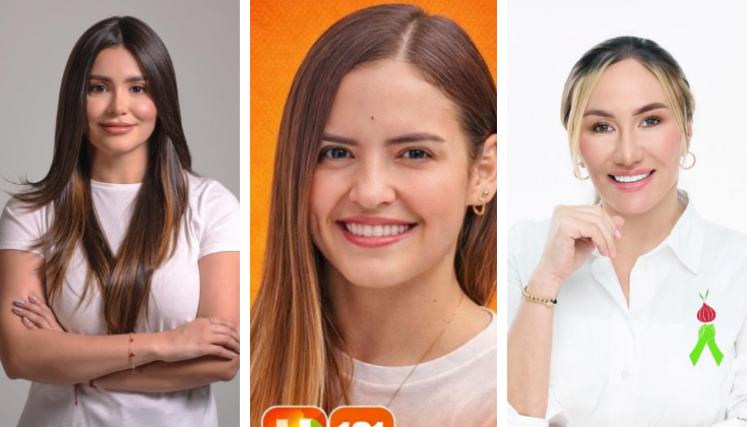 Eimy Suarez, Diana Riveros y Tatiana Gaona