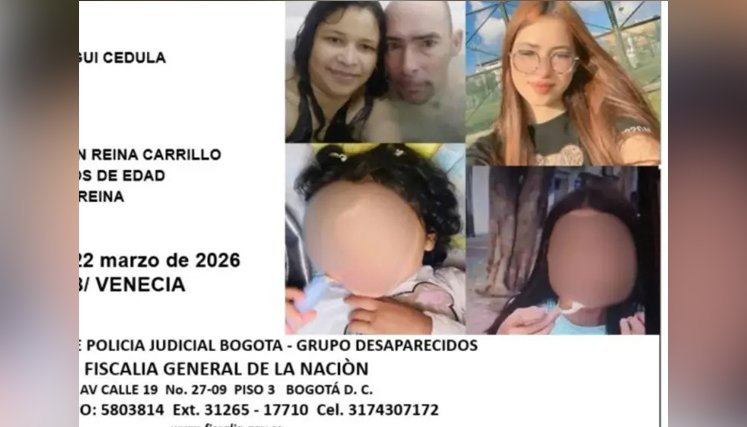 Familia desaparecida en Bogotá. 