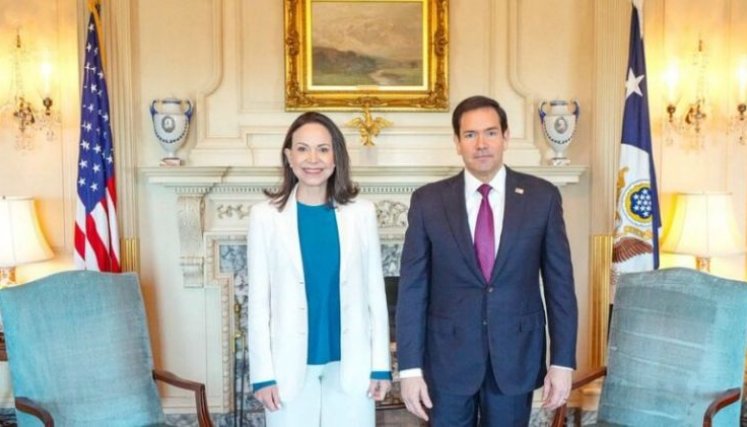 María Corina Machado se reúne por segunda vez con Marco Rubio: «Se acerca el día»