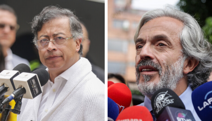 Gustavo Petro y Juan Daniel Oviedo 