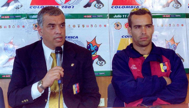 Richard Páez y Rafael Dudamel. 