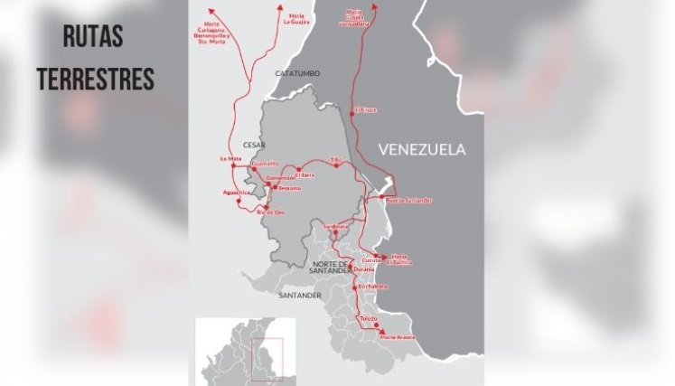 Rutas Terrestres de la cocaína