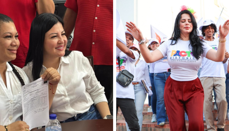 Yirley Vargas y Alejandra Omaña