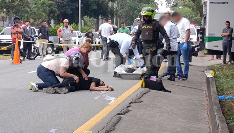 El doble asesinato ocurrió en la vía Cúcuta–Pamplona, a la altura del sector La Cristalina. Foto: Leonardo Favio Oliveros-La Opinión