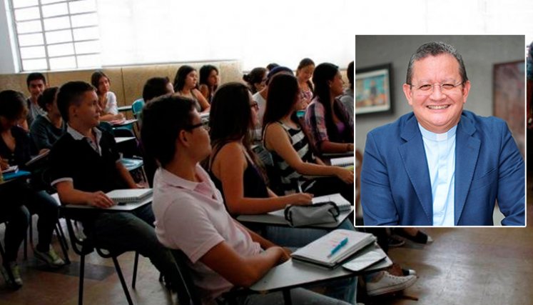 El padre Harold Castilla Devoz, vicepresidente de la Asociación Colombiana de Universidades (Ascun). / Foto cortesía 