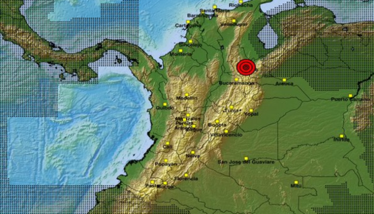 Temblor en Colambia