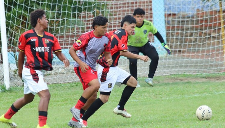 La selección prejuvenil Sub-17 de Norte, fue soprendida por los sanandresanos en la segunda fecha del Zonal en Bogotá/. Foto archivo