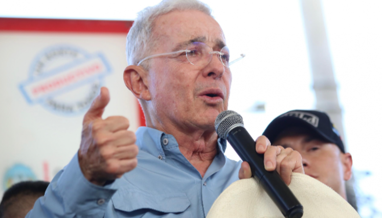 Expresidente Álvaro Uribe Vélez. 