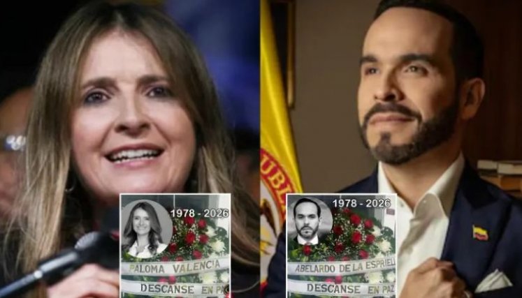 Denuncian amenazas de muerte contra Paloma Valencia y Abelardo de la Espriella; coronas fúnebres con sus rostros comenzaron a circular