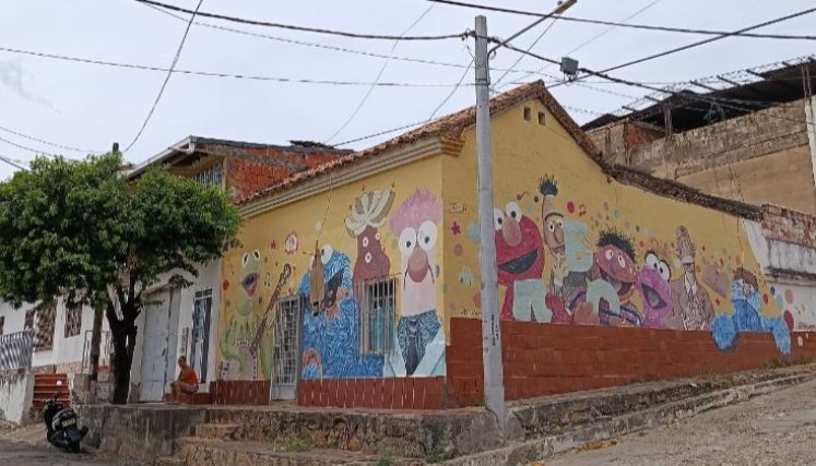 Casita cultural en la calle 18