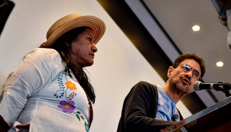 Iván Cepeda y Aida Quilce.