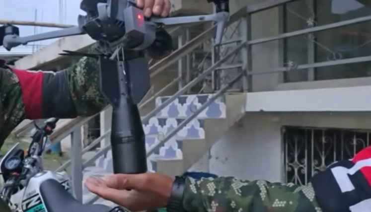 Drones con explosivos en El Tarra.
