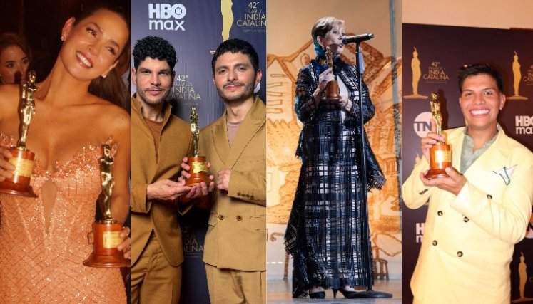 Los India Catalina 2026 coronaron a lo mejor de la televisión y el cine.