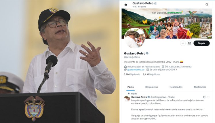 PETRO CON LA CUENTA DE X 