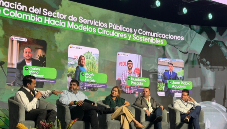 Humberto Posada, gerente de Veolia, en foro sobre economía circular.