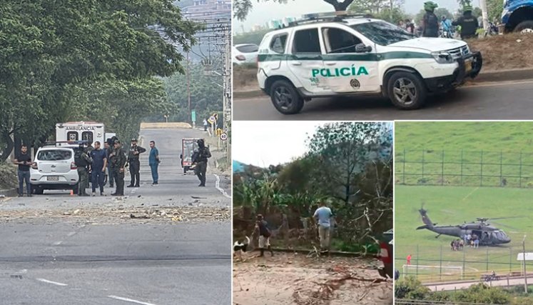 En la patrulla atacada en el Anillo Vial Oriental solo iba un policía. / Foto La Opinión