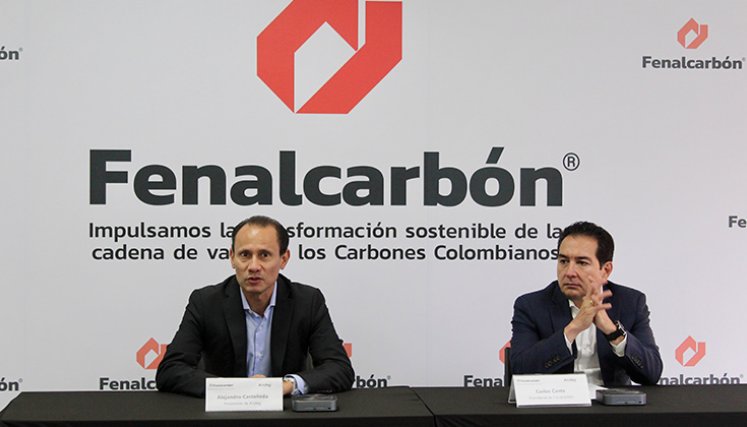 Alejandro Castañeda, presidente de Andeg, y Carlos Cante, presidente ejecutivo de Fenalcarbón. / Foto Cortesía
