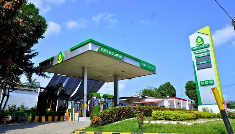Estación de servicio La Cuatro. / Foto tomada de Facebook 