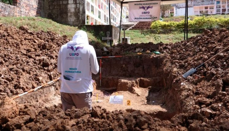 la UBPD avanza en la caracterización de los cementerios en los corregimientos de San Bernardo de Bata y Samoré.