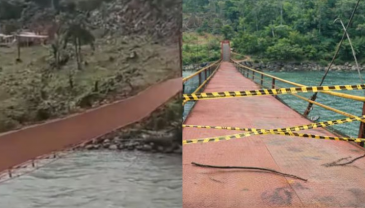 puente peatonal en Chocó