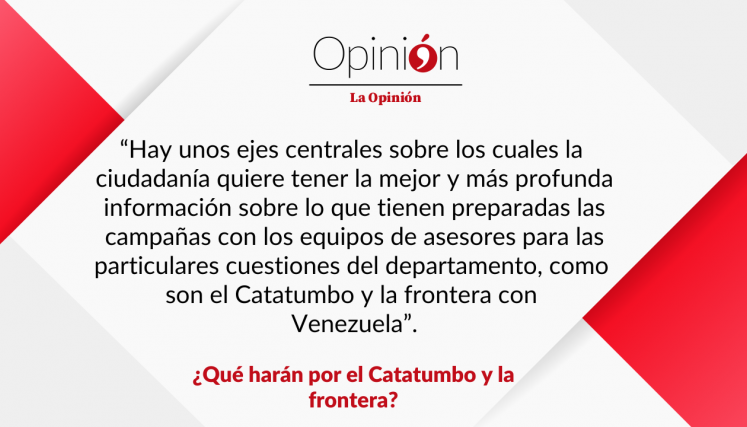 ¿Qué harán por el Catatumbo y la frontera?