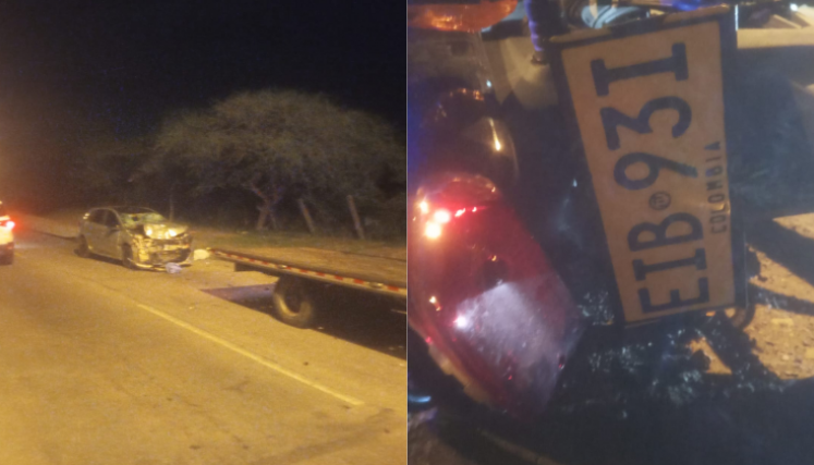 Accidente, Anillo Vial Oriental en Navarro Wolf