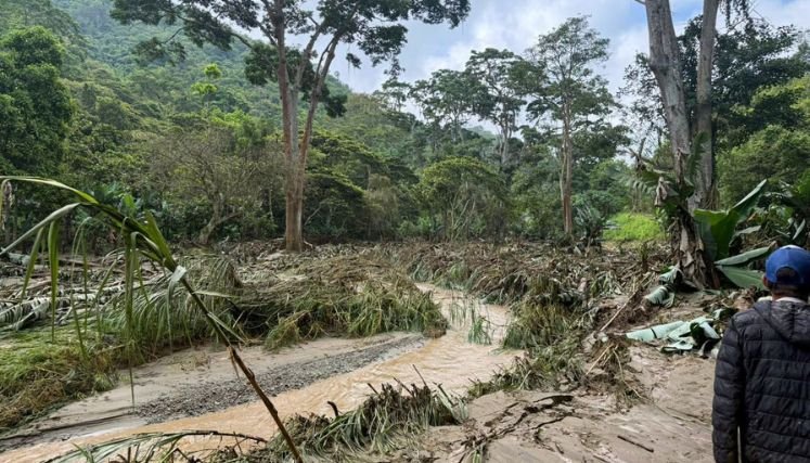 Damnificados reciben las ayudas humanitarias, mientras las distintas entidades adelantan la limpieza de las calles y viviendas afectadas por la avenida torrencial.