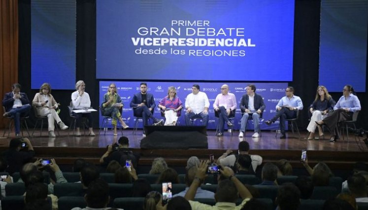 Desde Barranquilla, los candidatos a la Vicepresidencia de Colombia debatieron sobre los problemas de las regiones./Foto Cortesía El Heraldo