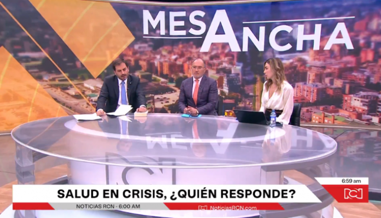 Periodista RCN, ministro de Salud.
