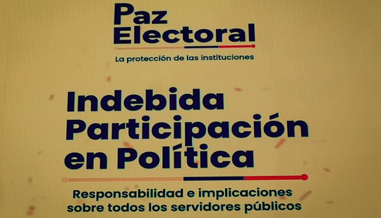 Indebida participación en política