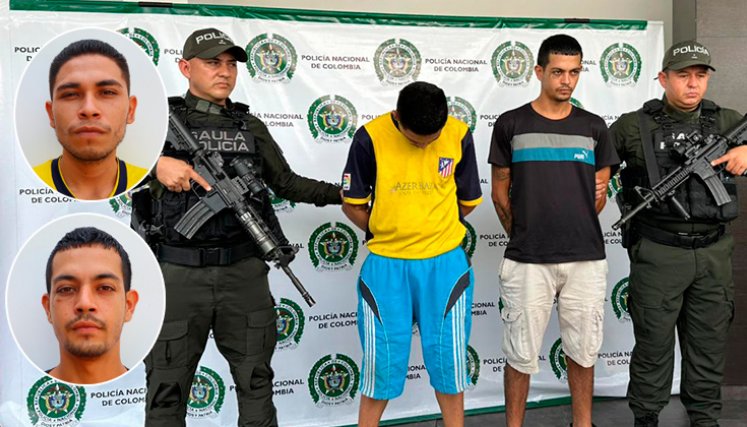 Javier Alexander Ortiz Amado y Edward Yesid Palencia Garavito fueron enviados a la cárcel. / Foto cortesía