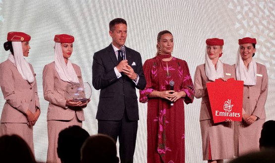 Los invitados tuvieron la oportunidad de tener un primer acercamiento con la experiencia de Emirates. / Foto: Cortesía 