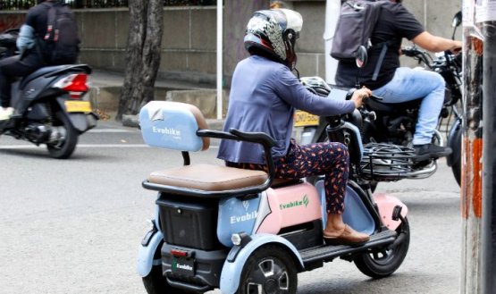 Motocicletas eléctricas en Cúcuta . / Foto: Carlos Ramírez / La Opinión 