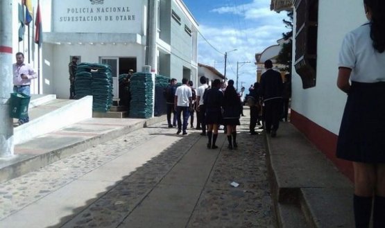El colegio Edmundo Velázquez del corregimiento de Otaré será reubicado por razones de seguridad.