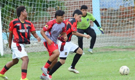 La selección prejuvenil Sub-17 de Norte, fue soprendida por los sanandresanos en la segunda fecha del Zonal en Bogotá/. Foto archivo