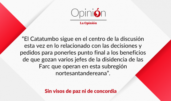 Sin visos de paz ni de concordia