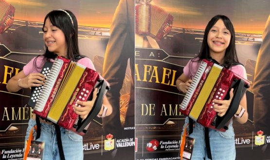 Ana Paula Leal, el acordeón que suena por Norte de Santander en Valledupar.