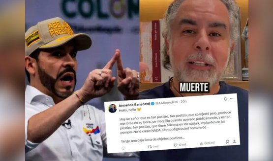 “Tan postizo que se injertó pelo y tiene silicona”: Los bajos ataques de Benedetti contra el candidato De la Espriella