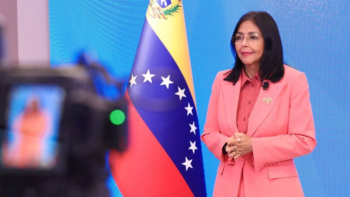 Delcy Rodríguez, presidenta interina de Venezuela. 