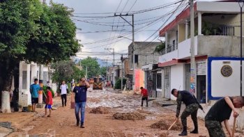 Barrio Chaparral tras las lluvias del martes