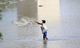 En el Río Pamplonita todavía se pesca./Foto Carlos Ramírez/La Opinión