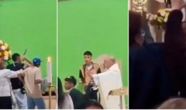 Robo de gorra en plena misa en Bogotá 