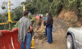En el sitio San Pedro, de la vereda El Asilo, está ubicado el tramo crítico que obligó al cierre de la vía/Foto cortesía