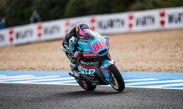 David Alonso salió ileso de una fuerte caída durante los ensayos para el Gran Premio de España