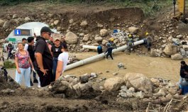 PROTESTAS DE AGUA EN LOS PATIOS / FOTO : CORTESÍA 