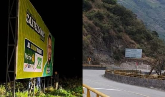 El aspirante al Senado por el Partido Verde, Jairo Alberto Castellanos, denunció ataques contra sus vallas/Foto: cortesía