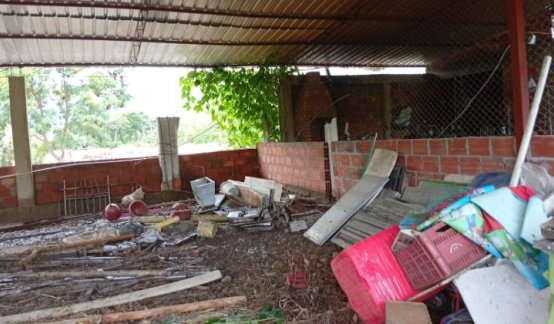 Pérdidas millonarias dejó la creciente del río Peralonso en la vereda Santa Rosa, en San Cayetano/Foto Gabriel Barrera