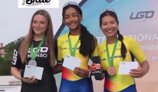 La patinadora cucuteña Ashly Acevedo  brilló en Italia.