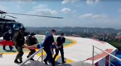 El policía herido fue trasladado vía aérea a una clínica de Cúcuta.