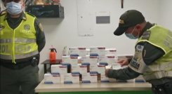 El Remdesivir solo se encuentra en Estados Unidos y llegó a Cúcuta de contrabando. / Foto: Policía Nacional
